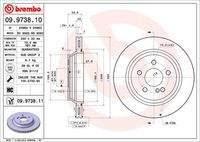 BREMBO 09973811 Bremsscheibe