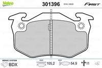 VALEO 301396 Bremsbelagsatz, Scheibenbremse