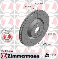 ZIMMERMANN 100336052 Bremsscheibe