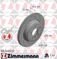 ZIMMERMANN 150340552 Bremsscheibe