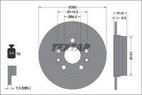 TEXTAR 92337703 Bremsscheibe