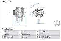 BOSCH 0986045360 Generator