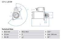 BOSCH 0986016240 Starter