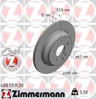 ZIMMERMANN 400551120 Bremsscheibe