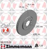 ZIMMERMANN 100123520 Bremsscheibe