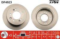 TRW DF4923 Bremsscheibe