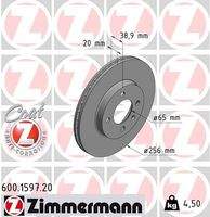ZIMMERMANN 600159720 Bremsscheibe