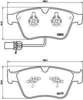 BREMBO P05003 Bremsbelagsatz, Scheibenbremse