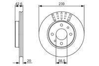 BOSCH 0986479082 Bremsscheibe