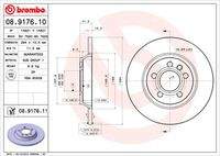 BREMBO 08917611 Bremsscheibe