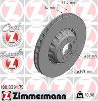 ZIMMERMANN 100339175 Bremsscheibe