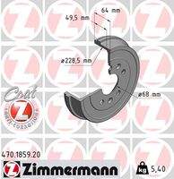 ZIMMERMANN 470185920 Bremstrommel