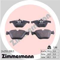 ZIMMERMANN 242552001 Bremsbelagsatz, Scheibenbremse