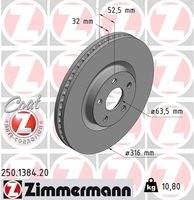 ZIMMERMANN 250138420 Bremsscheibe