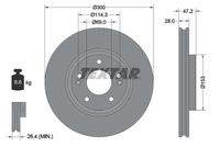 TEXTAR 92166505 Bremsscheibe