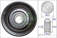 Schaeffler INA 532058010 Umlenk-/Führungsrolle, Keilrippenriemen