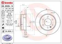 BREMBO 08950911 Bremsscheibe