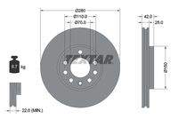 TEXTAR 92091903 Bremsscheibe