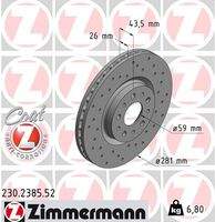 ZIMMERMANN 230238552 Bremsscheibe