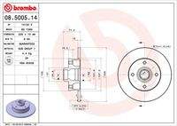 BREMBO 08500514 Bremsscheibe