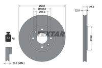 TEXTAR 92059600 Bremsscheibe
