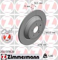 ZIMMERMANN 250137820 Bremsscheibe