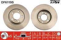 TRW DF6119S Bremsscheibe