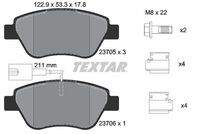 TEXTAR 2370502 Bremsbelagsatz, Scheibenbremse