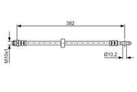 BOSCH 1987476696 Bremsschlauch