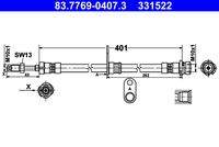 ATE 83776904073 Bremsschlauch