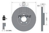 TEXTAR 92166300 Bremsscheibe