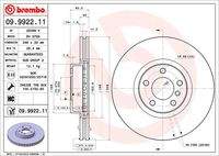 BREMBO 09992211 Bremsscheibe