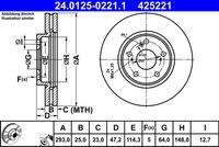 ATE 24012502211 Bremsscheibe