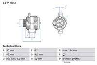 BOSCH 0986045181 Generator