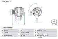 BOSCH 0986042830 Generator