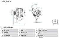 BOSCH 0986046060 Generator