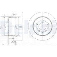 DELPHI BG3910C Bremsscheibe