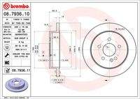 BREMBO 08793611 Bremsscheibe