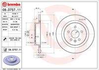 BREMBO 08D75711 Bremsscheibe
