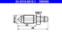 ATE 24351800151 Entlüfterschraube/-ventil