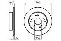 BOSCH 0986479225 Bremsscheibe