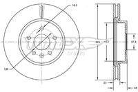 TOMEX Brakes TX7297 Bremsscheibe