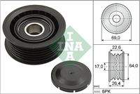 Schaeffler INA 532016010 Umlenk-/Führungsrolle, Keilrippenriemen