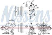 NISSENS 989424 Kühler, Abgasrückführung