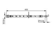 BOSCH 1987481524 Bremsschlauch