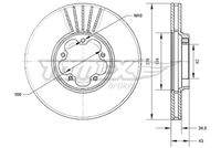 TOMEX Brakes TX7075 Bremsscheibe