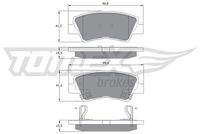 TOMEX Brakes TX1748 Bremsbelagsatz, Scheibenbremse