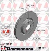 ZIMMERMANN 610372220 Bremsscheibe