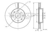 TOMEX Brakes TX7334 Bremsscheibe