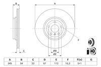 BOSCH 0986479D62 Bremsscheibe